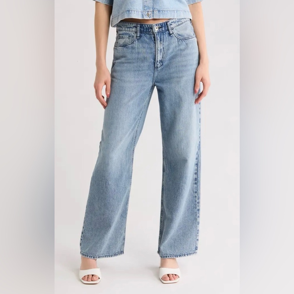 NWT Rag & Bone Cloud Lori Wide Leg Jeans
